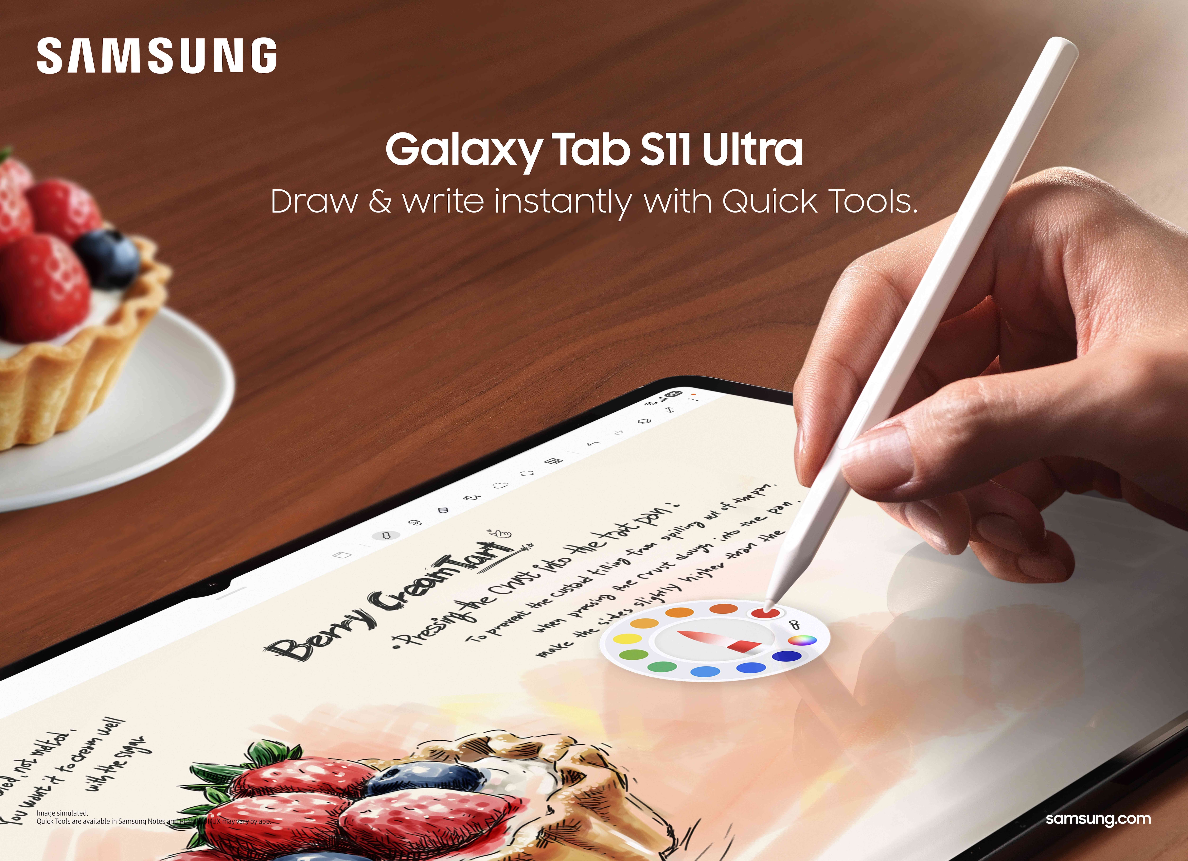 001 lifestyle galaxy tabs11 ultra gray feature visuals quick tools s pen