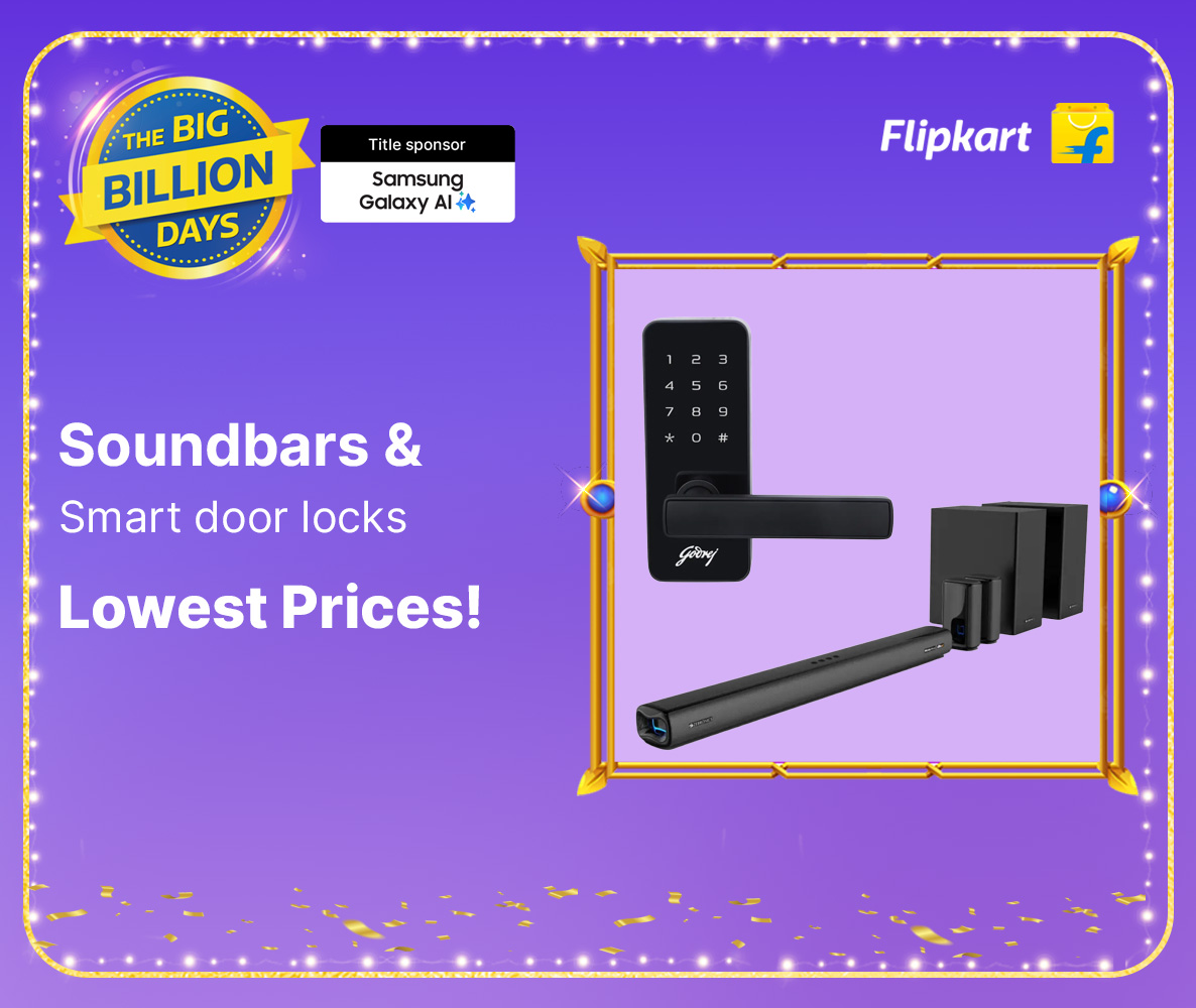 Flipkart Billion Days: Upgrade Your Home with Premium Soundbars and Smart Locks