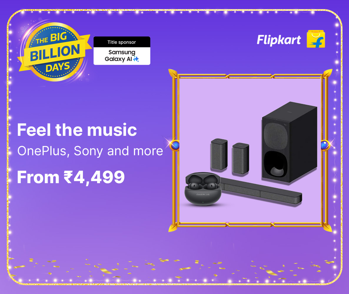 Flipkart Big Billion Days: Unbeatable Deals on Party Speakers, Soundbars, Earbuds, and Headphones