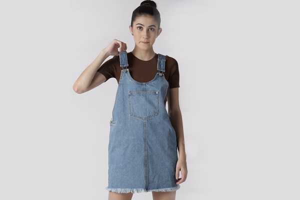 pinafore dress myntra