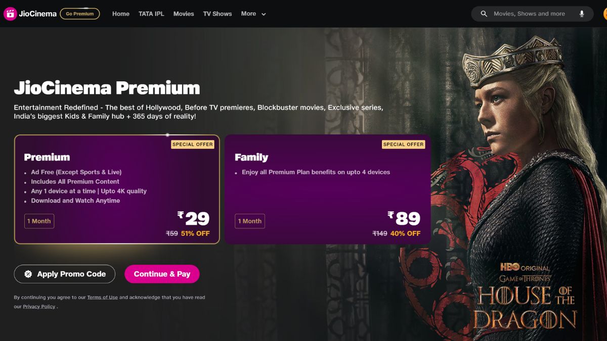 JioCinema vs Netflix vs Amazon Prime vs Disney+ Hotstar: Cheapest OTT Subscription Plans Compared
