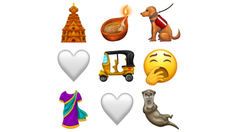 Unicode Releases Emoji 12.0 Final List for 2019, Includes Sari, Hindu Temple, Auto Ricksaw, Diya, and White Heart