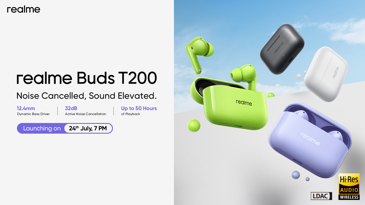 Realme 15 সিরিজের সঙ্গে একই দিনে লঞ্চ হচ্ছে Realme Buds T200, কিনবেন নাকি