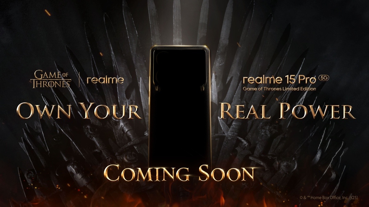 Realme 15 Pro 5G Game of Thrones Limited Edition ভারতে আসছে, থাকবে ড্রাগনের ডিজাইন