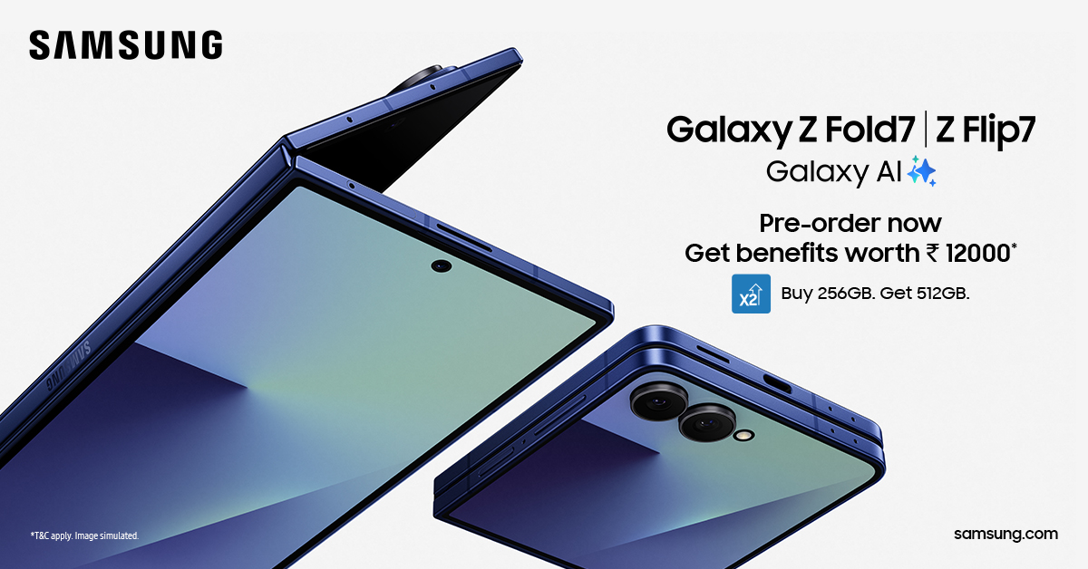 The Future Folds Here: Pre-Book the Galaxy Z Fold7 and Z Flip7 Now and Get Benefits Worth Rs. 12,000