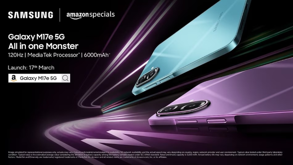Samsung Galaxy M17e 5G: 50MP கேமரா, 6,000mAh பேட்டரியுடன் மார்ச் 17ல் இந்தியாவில் அறிமுகம்
