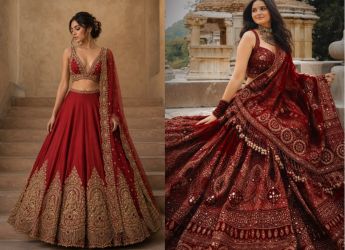 5 Stunning Embroidered Silk Blend Lehenga Cholis for Festive Elegance