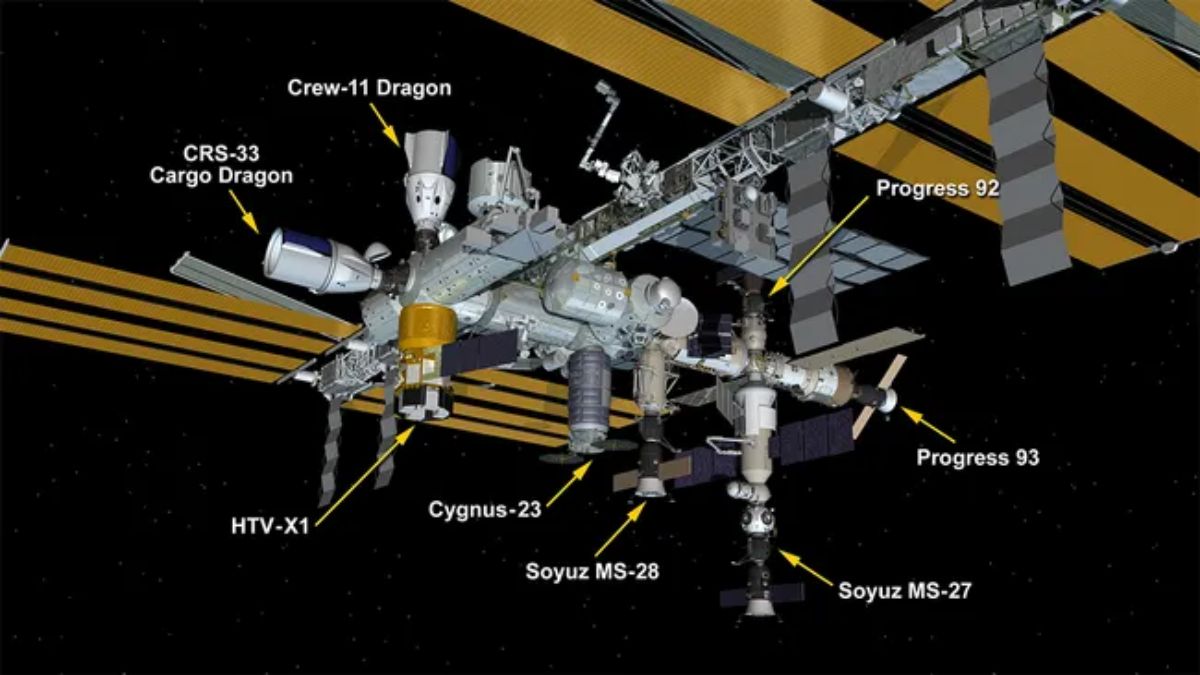 International Space Station Makes History As Eight Visiting Spacecraft Simultaneously Dock