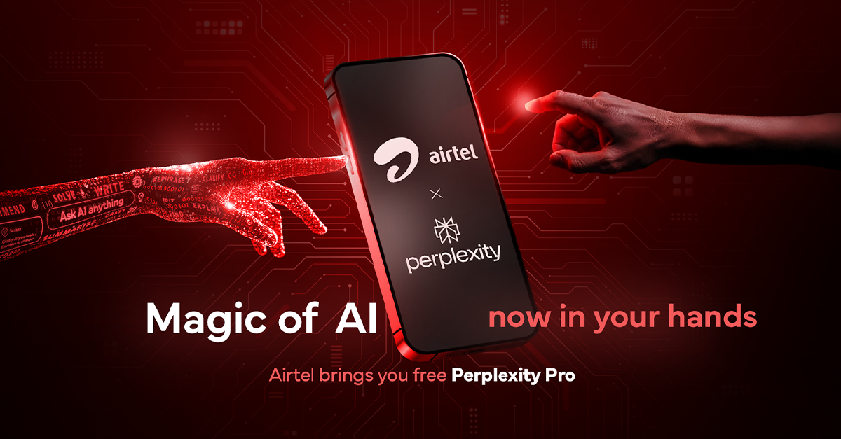 36 কোটি মানুষকে 17,000 টাকার Free AI পরিষেবা, Perplexity-এর সাথে হাত মিলিয়ে বিপ্লব ঘটাল Airtel