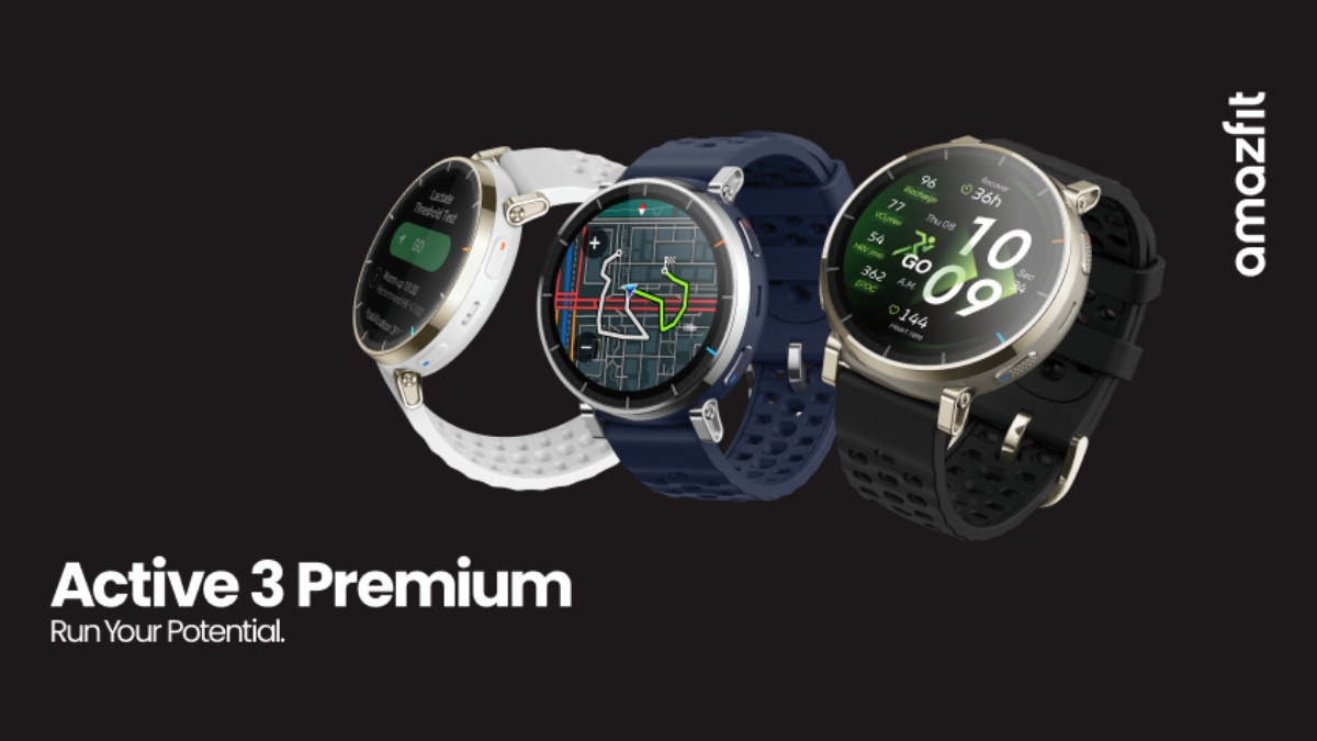 Amazfit Active 3 Premium Launched With 1.32-Inch Display, Up to 12 Days of Battery Life: Price, Features