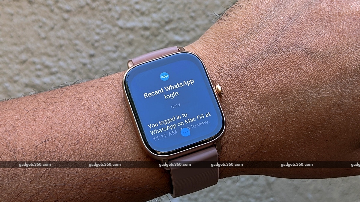 Amazfit GTS3 front notification ndtv AmazfitGTS3  Amazfit