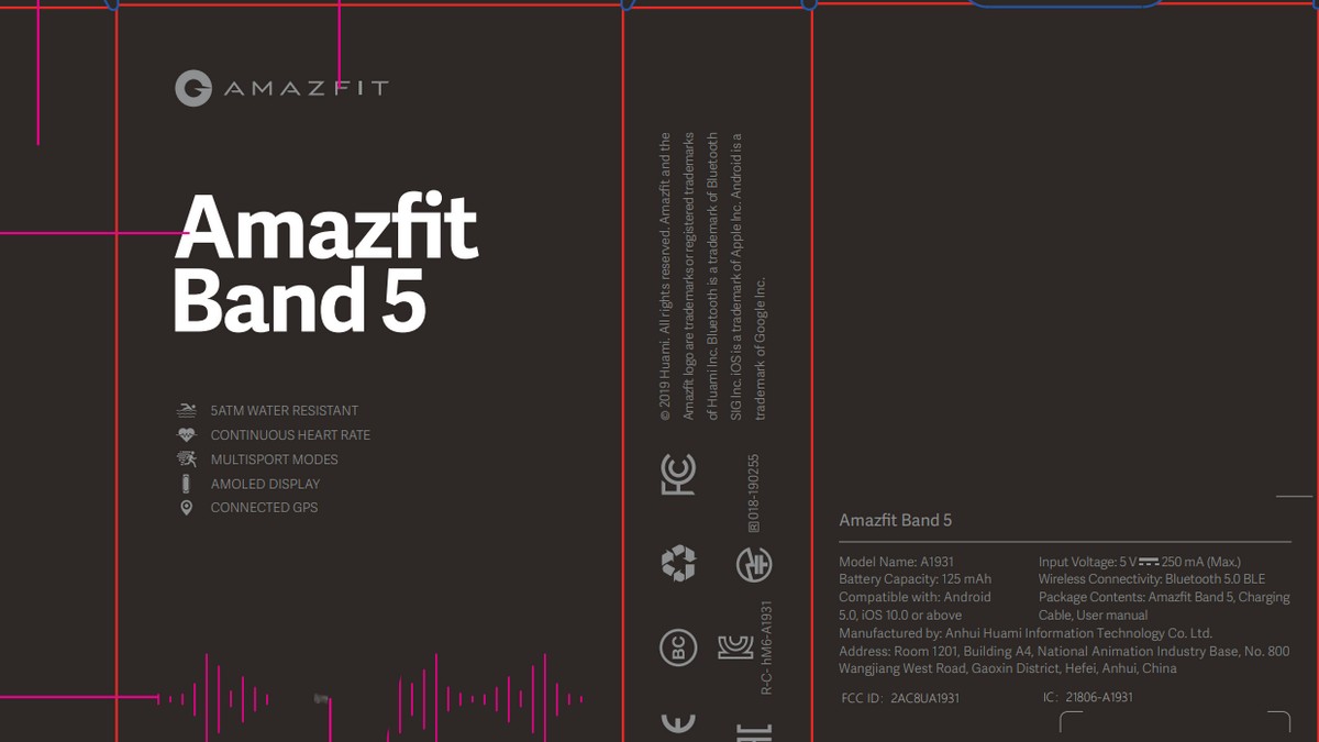 Amazfit Band 5 Spotted on US FCC Website, AMOLED Display and 5ATM Water Resistance Tipped