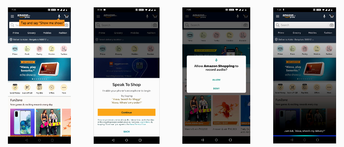 Amazon India Brings Alexa-Powered Voice-Based Shopping Experience to Its Android App