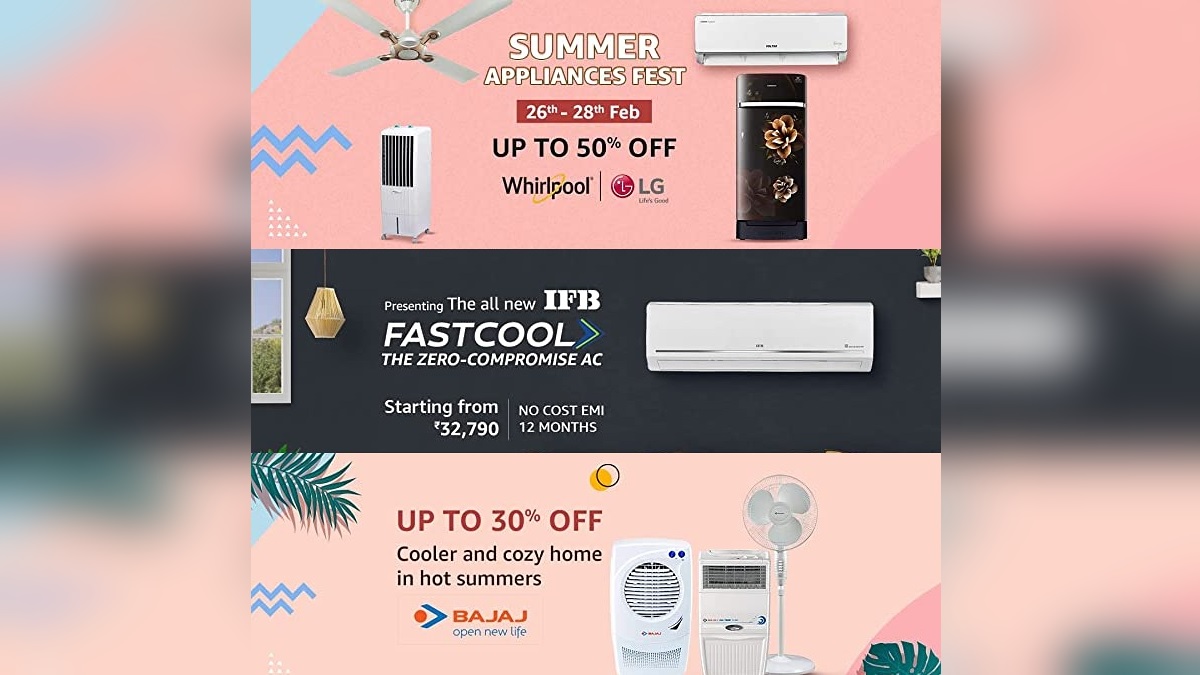 Amazon Summer Appliance Fest Brings Impressive Discounts on ACs, Refrigerators, Coolers, More