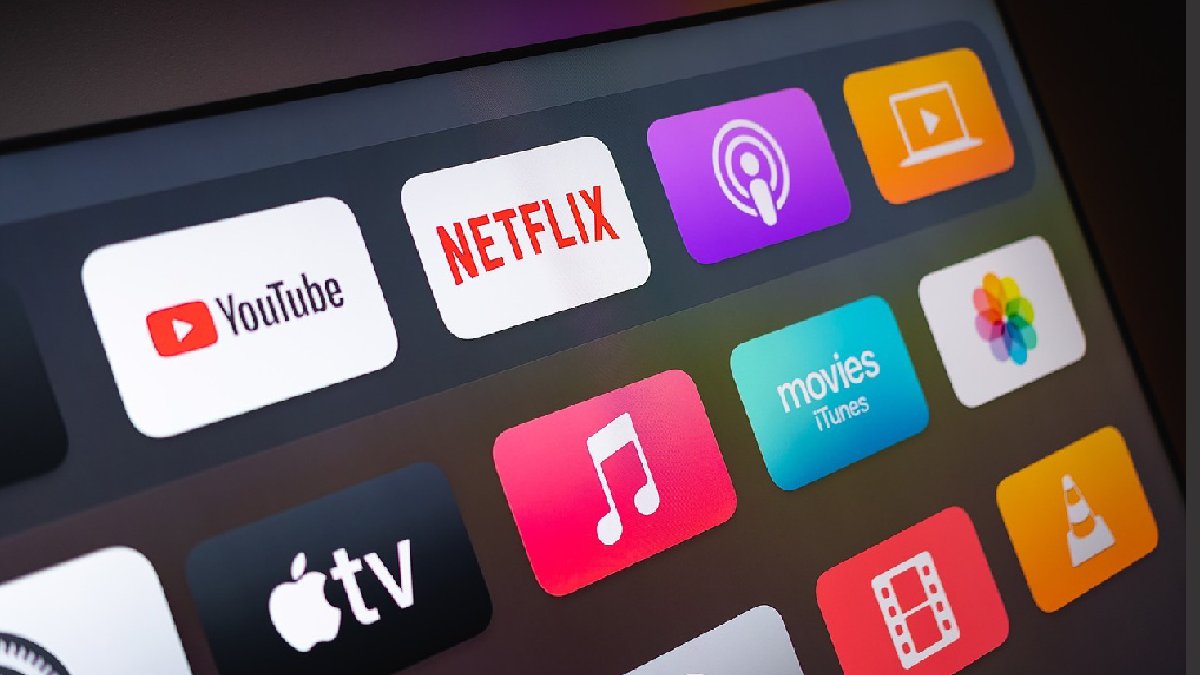 What apps come online with apple tv