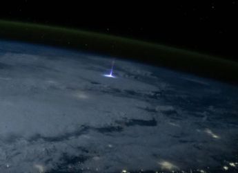 ISS Captures Rare Gigantic Jet, a Massive Upward Lightning Over New Orleans