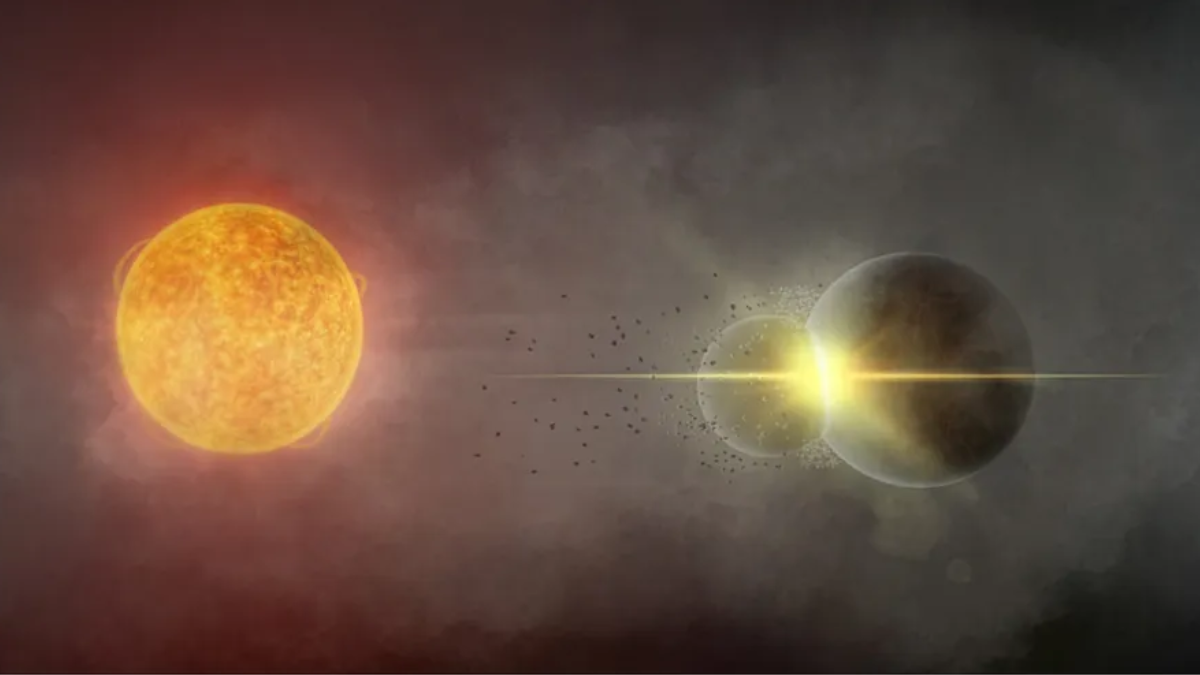 Scientists Trace Rare Cosmic Outburst to a Massive Planetary Collision Around Gaia20ehk