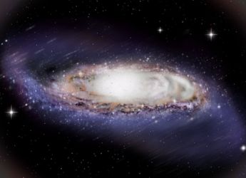 Warped galaxies reveal dark matter and hidden universe structure