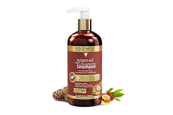 Volamena Argan Oil Hair Strengthening Shampoo Paraben, Sulfate Free & pH Balanced
