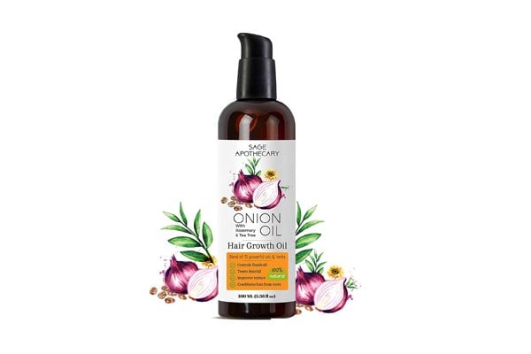 Sage Apothecary Anti Dandruff, Hair Fall Treatment, Hair Growth Onion Hair Oil