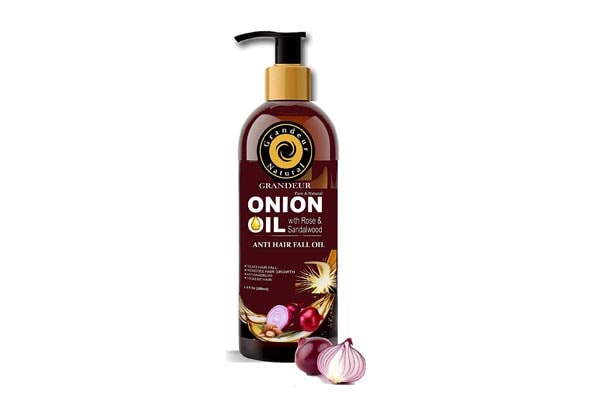 Grandeur Onion Hair Oil For Hair Fall Treatment And Hair Growth With Red Onion Extract