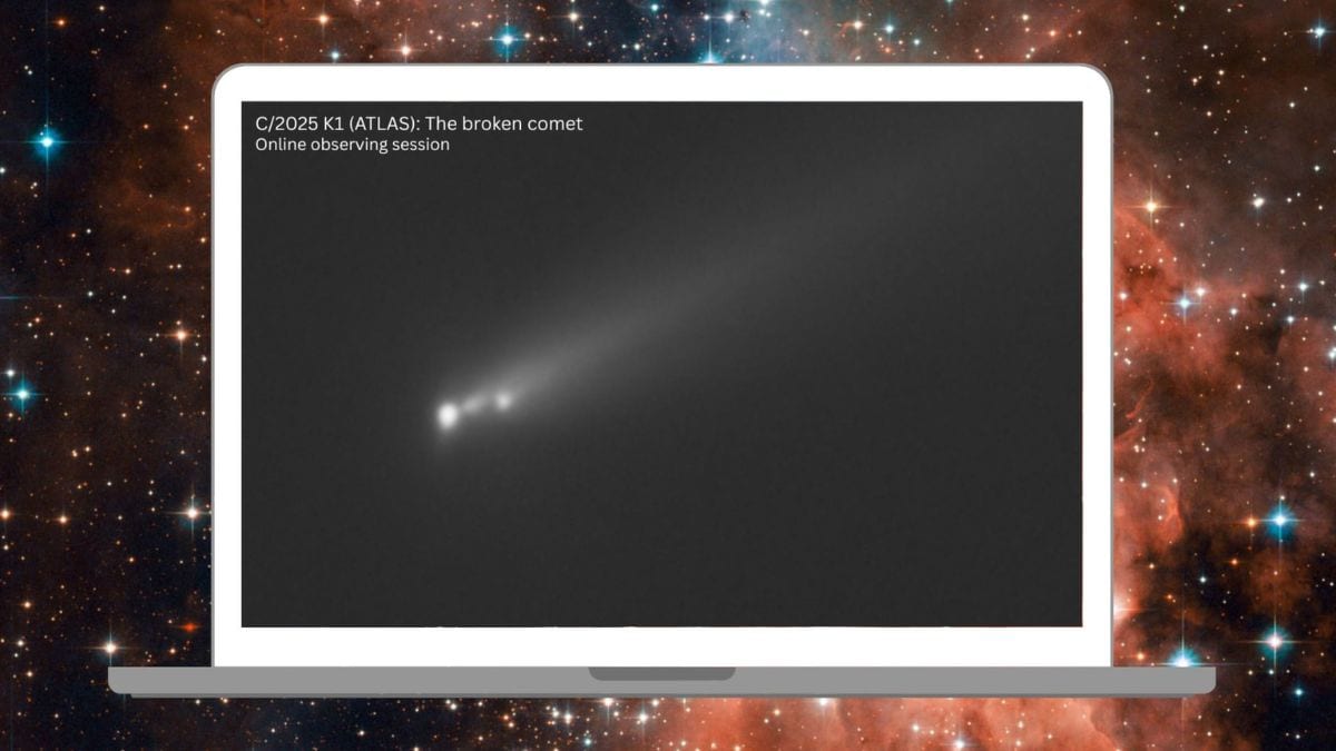 Comet C/2025 K1 (ATLAS) Breaks Into Three Pieces Following Close Approach to the Sun