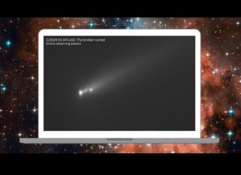 Comet C/2025 K1 (ATLAS) Breaks Into Three Pieces Following Close Approach to the Sun