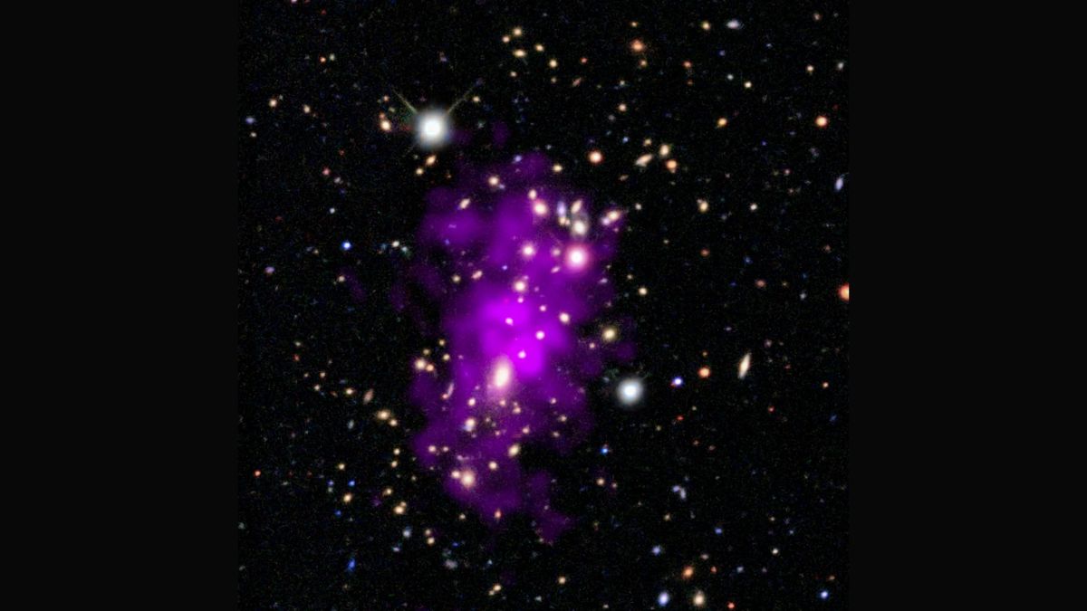 NASA Finds Most Distant Calm Galaxy Cluster Ever Seen in Early Universe