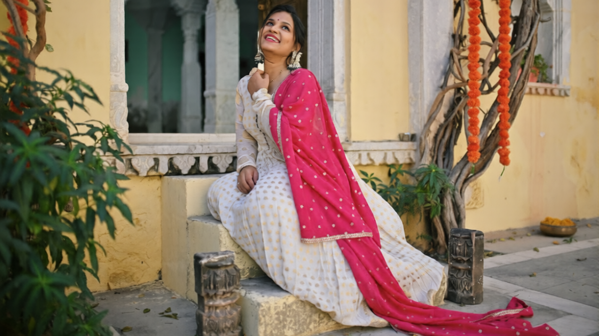 Budget Festive Glam: 5 Janasya Silk-Blend Festive Anarkalis Under ₹1,499