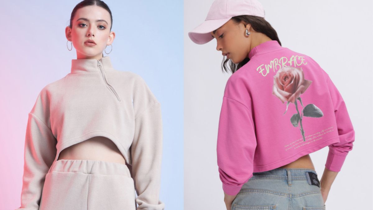 Best Cropped Sweatshirts For Women Under Rs. 699 on Myntra: Beating The Winter Chills