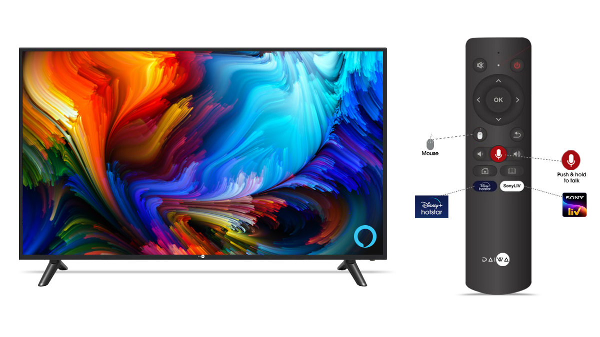 Daiwa 43-Inch D43QFS Smart TV With Alexa, Smart Controls Launched in India: Price, Specifications