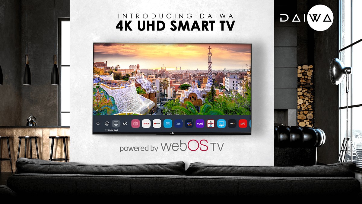 Daiwa D50U1WOS 4K TV Running LG’s webOS With Support for HDR10, Dolby Audio Launched in India
