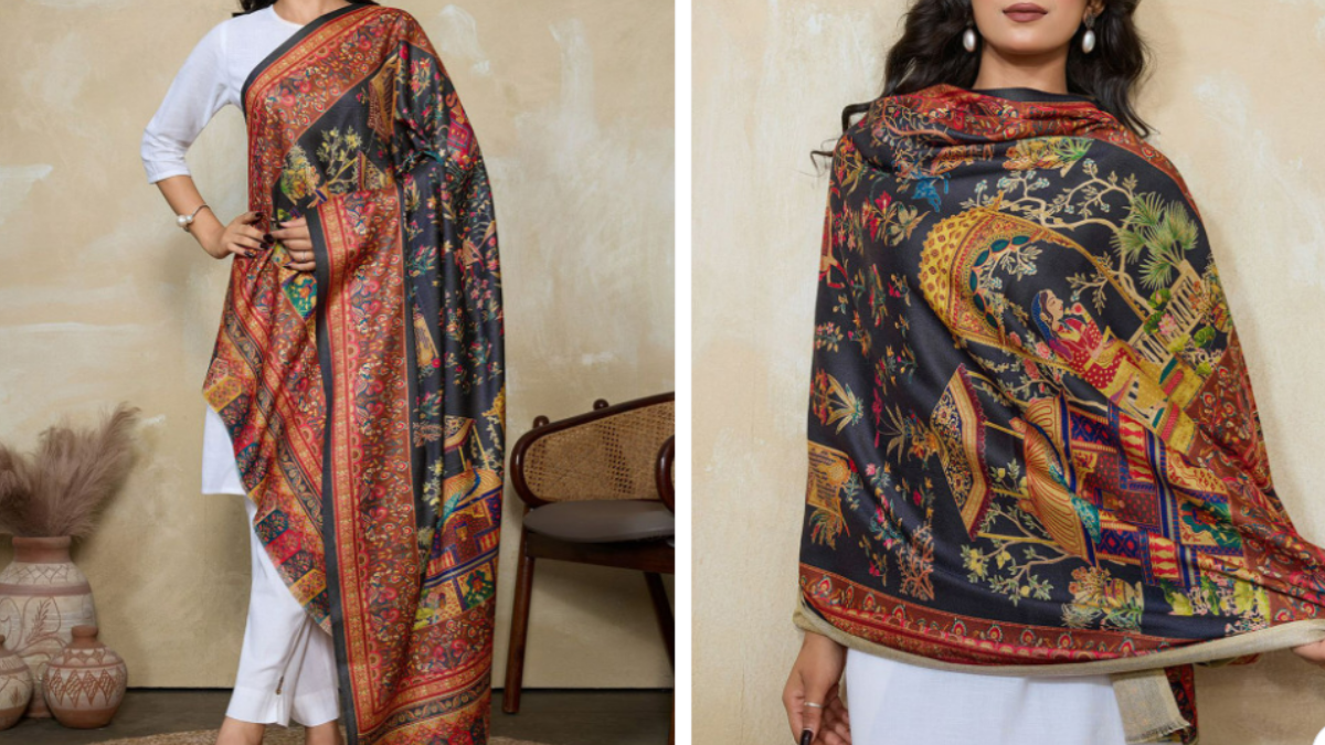 Drape In Style: The Best Winter Wedding Shawls for Women on Myntra