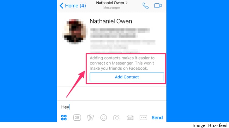 Facebook Messenger Testing Add Contact Lets You Message Non Friends More Easily Technology News