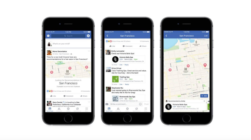 Facebook Now Lets You Order Food, Book Movies With Friends' Help