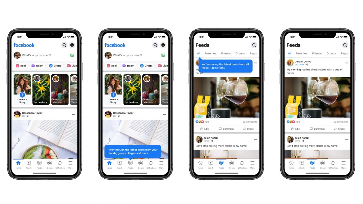 Facebook's New Feeds Tab Will Display Posts From Friends, Groups in Chronological Order