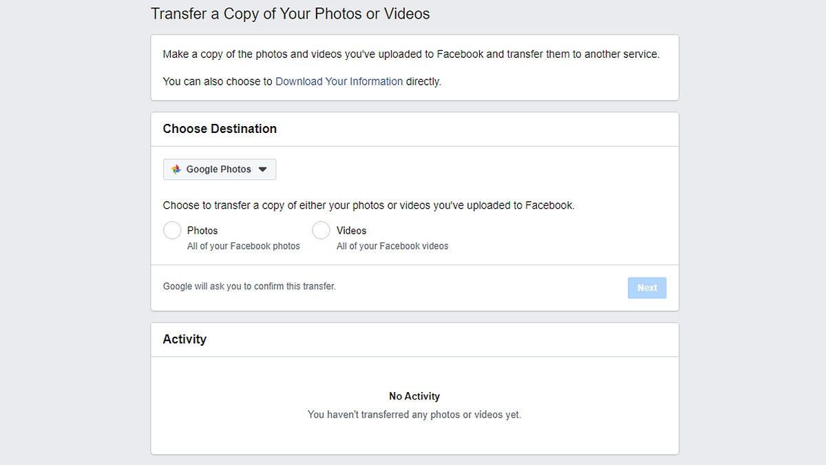 Facebook's Photo Transfer Tool Now Available in US and Canada
