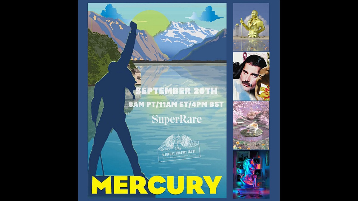 NFTs Based on Queen Lead Singer Freddie Mercury Up for Auction for AIDS Charity