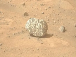 NASA Perseverance Rover Discovers Strange Zebra-Striped Rock on Mars NASA Perseverance Rover Discovers Strange Zebra-Striped Rock on Mars