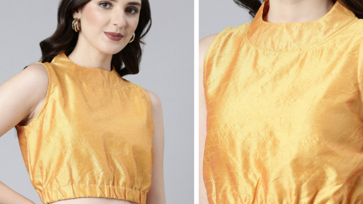 Myntra Diwali Sale: Elegant High-Neck Blouses