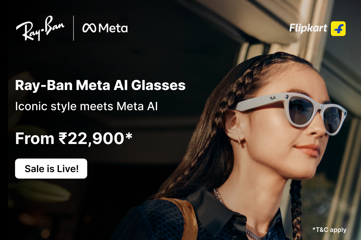 Ray-Ban Meta AI Glasses Now Available on Flipkart: Style Meets Next-Gen Intelligence