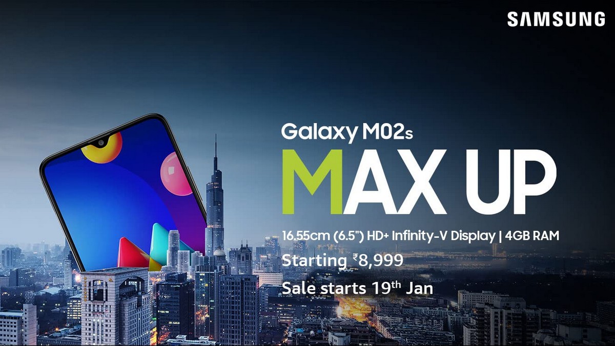 Samsung Galaxy M02s Will Go on Sale Starting January 19, Amazon Listing Reveals
