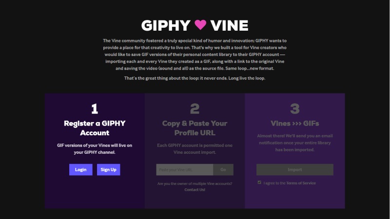 Giphy Unveils Vine Import Tool That'll Help Archive Your Clips in GIF Form
