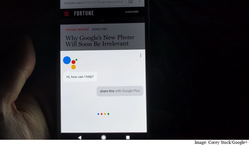 Google Assistant Lets You Share Articles via Voice Command to Google+, Twitter