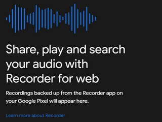 Google Recorder Web App Allows for Real-Time Transcriptions for Pixel Audio Recordings on Desktop