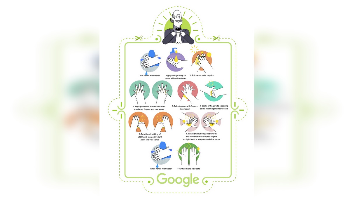 Google Honours Dr. Ignaz Semmelweis With a Google Doodle, Shows How You Should Wash Your Hands