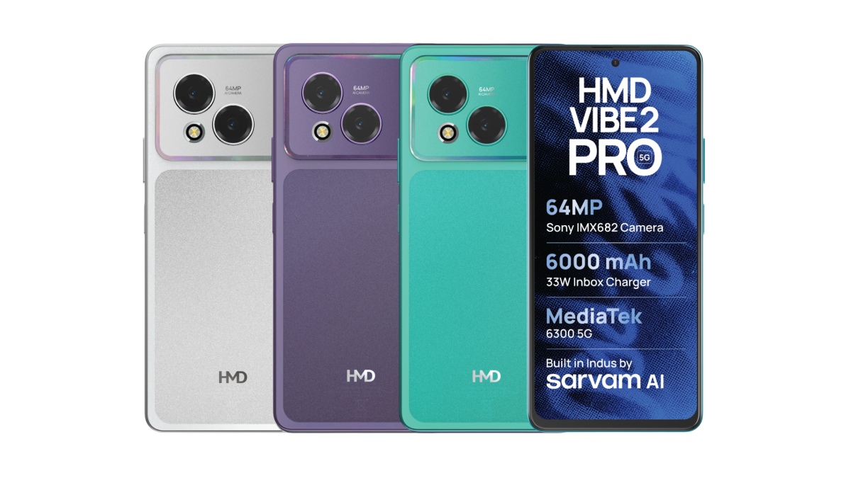 HMD Vibe 2 Pro 5G Launched in India With 64-Megapixel Sony Camera, 6,000mAh Battery: Price, Features