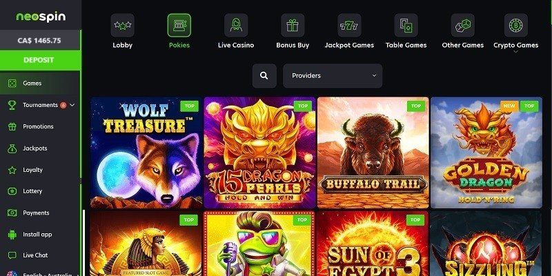 Image alt tag  NeoSpin Casino CA neo