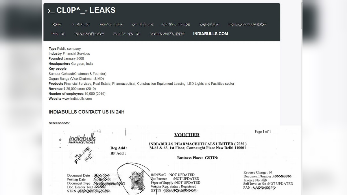 Indiabulls Reportedly Breached by CLOP Ransomware, Given 24-Hour Deadline to Respond