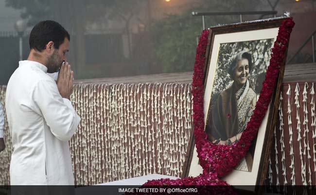 Tributes Paid To Indira Gandhi On 32nd Death Anniversary